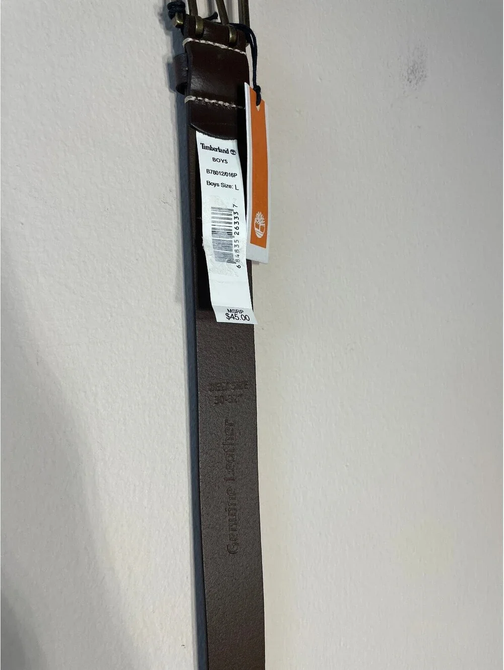 Timberland Youth New Leather Belt Minimal Indie bts 30-32